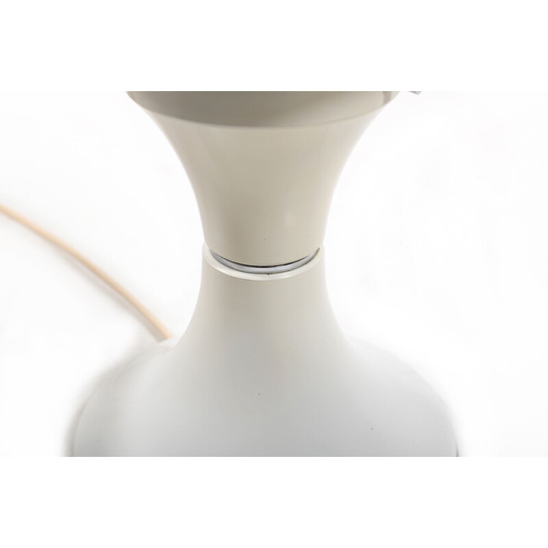 Lampe blanche vintage par Gaetano Sciolari pour Ecolight