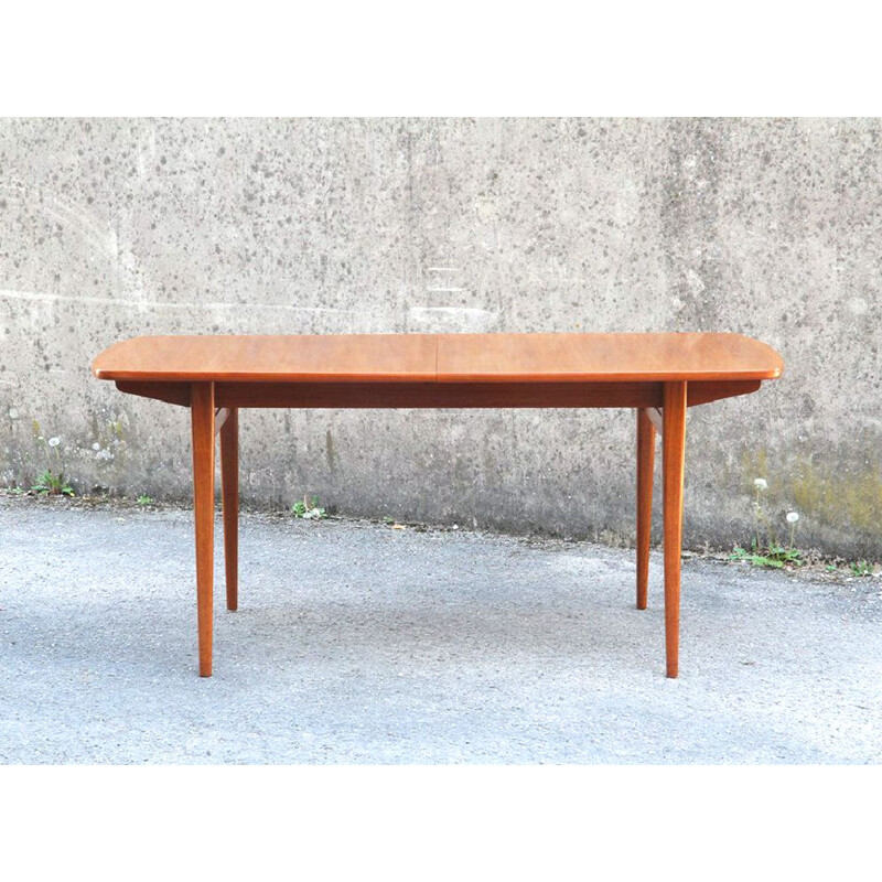 Vintage extendable table in teak