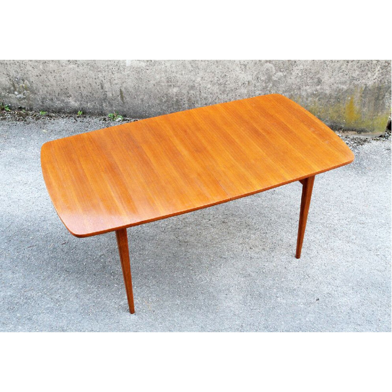Vintage extendable table in teak
