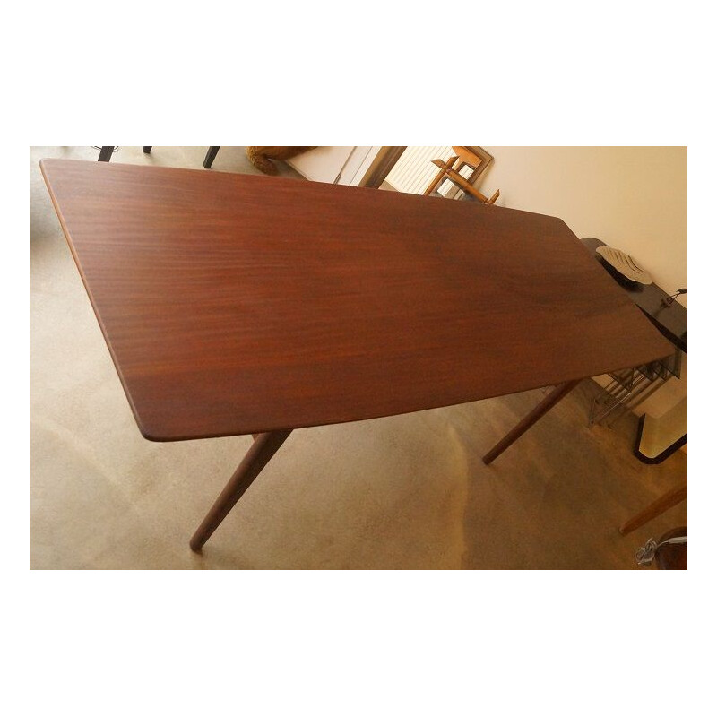 Scandinavian dining table in teak