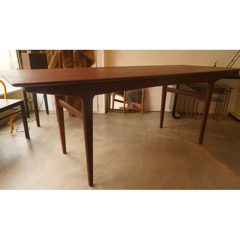 Scandinavian dining table in teak