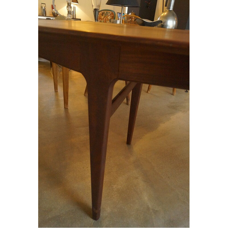 Scandinavian dining table in teak