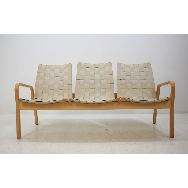 Pair of vintage 3 seater sofas, Sweden 1980