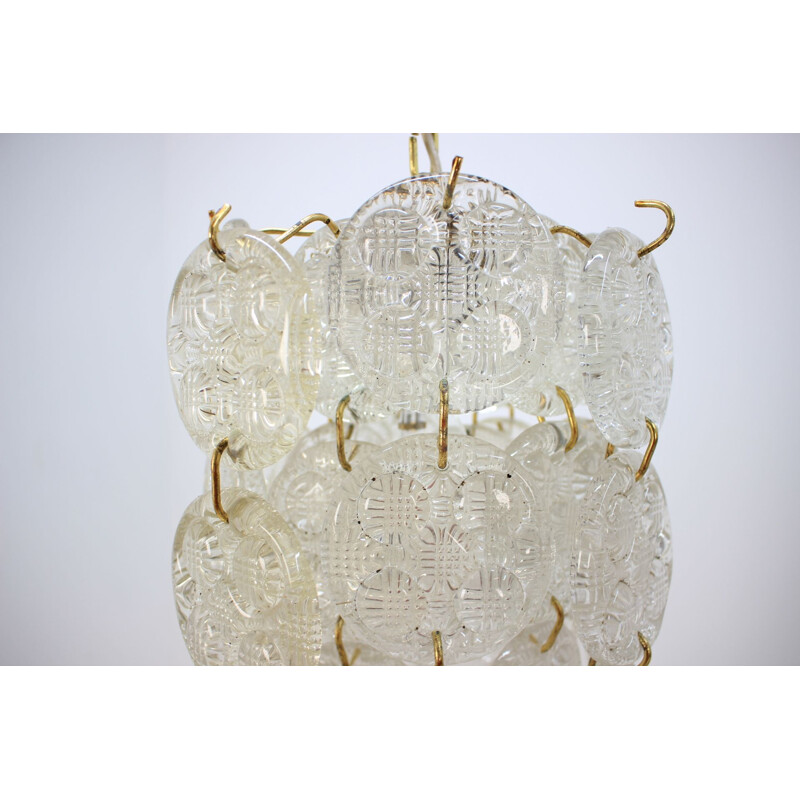 Pair of vintage chandeliers by Zelezny Brod