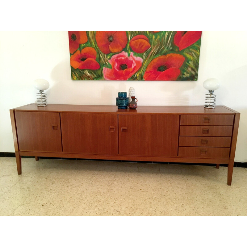 Vintage Scandinavian sideboard in teak by Fristho