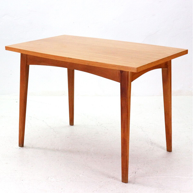 Vintage German dining table in beechwood