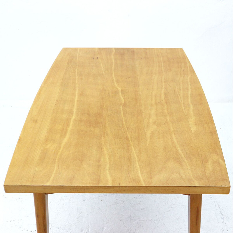 Vintage German dining table in beechwood