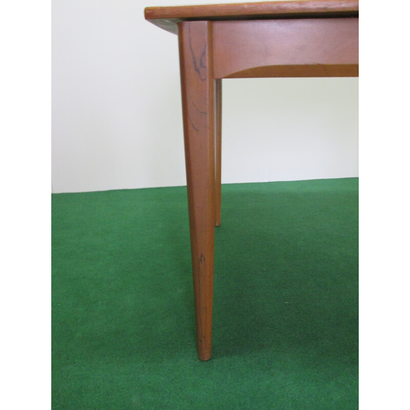 Vintage extendable dining table in teak