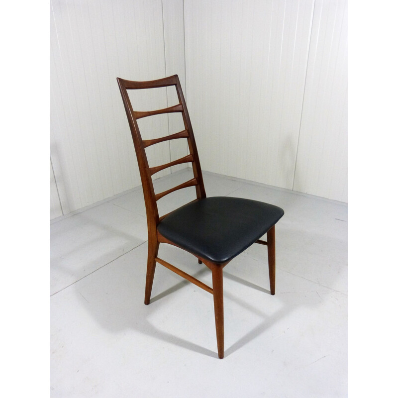 Set of 4 chairs vintage model Lily by Niels Koefoed Denmark