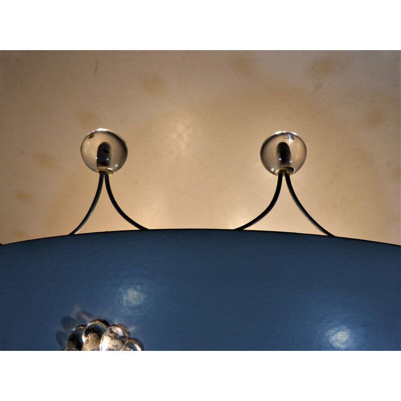 Vintage iron ceiling lamp, by Emil Stejnar, Austria
