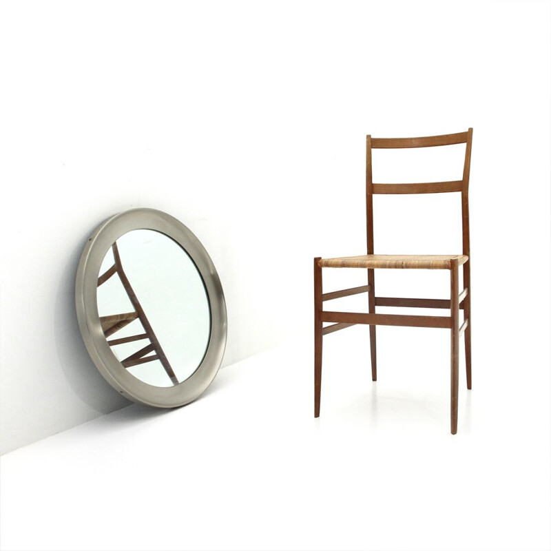 Vintage Italian mirror by Sergio Asti for Artemide