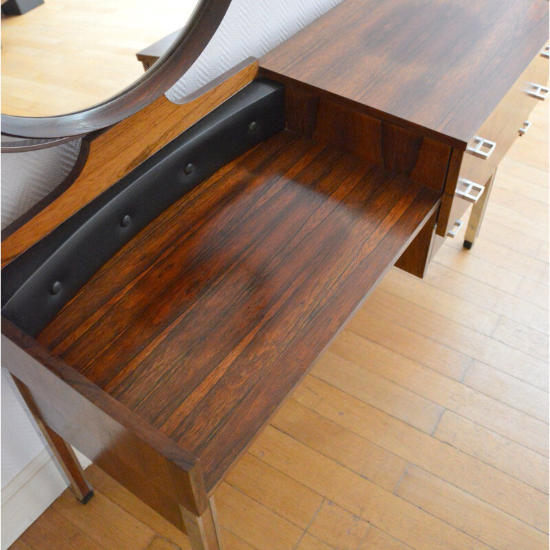 Vintage Scandinavian rosewood dressing table