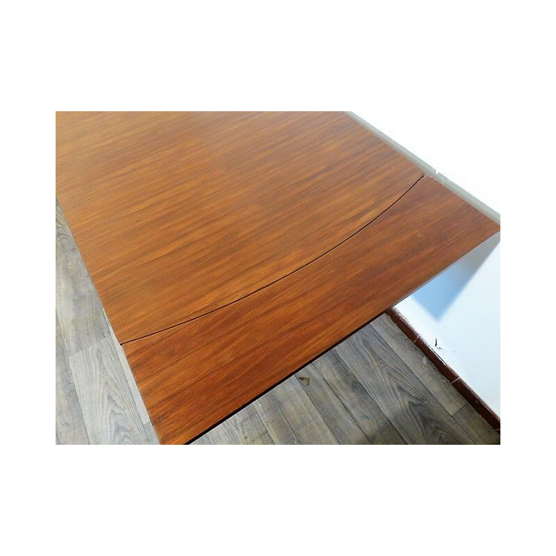Table vintage moderniste en palissandre