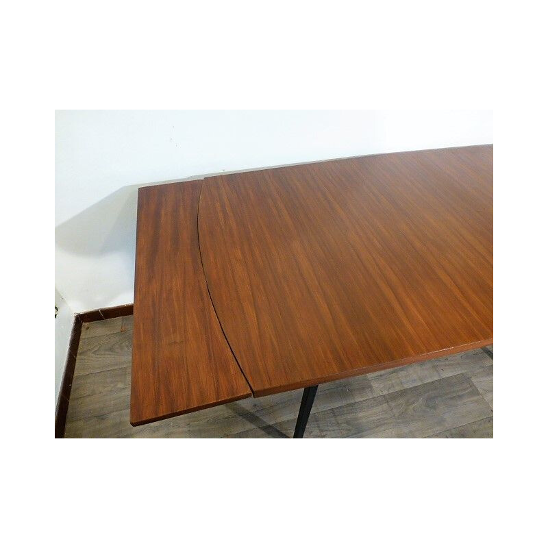 Table vintage moderniste en palissandre