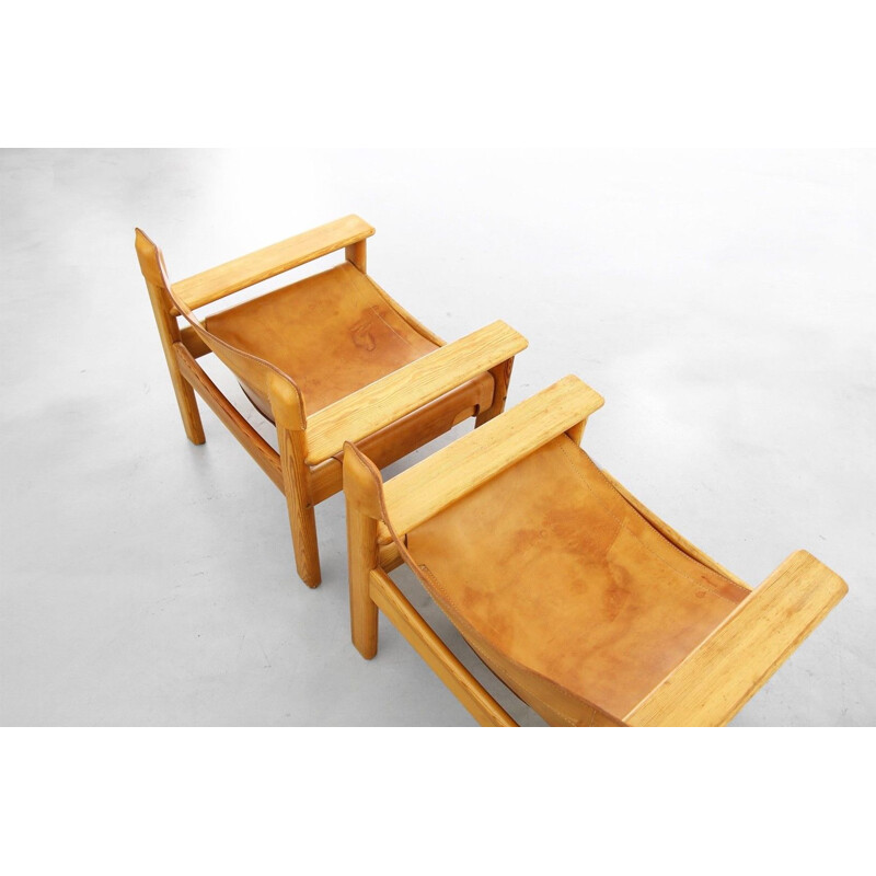 Suite de 2 chaises vintage par Bernt Petersen