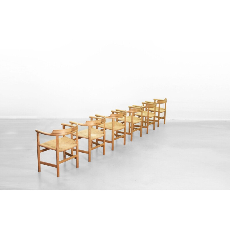 Six vintage Armchairs PP-62 by Hans J. Wegner for PP Møbler