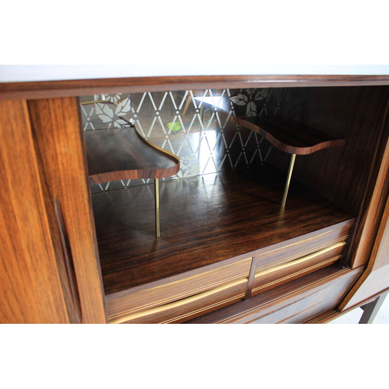 Vintage highboard in rosewood by E.W.Bach