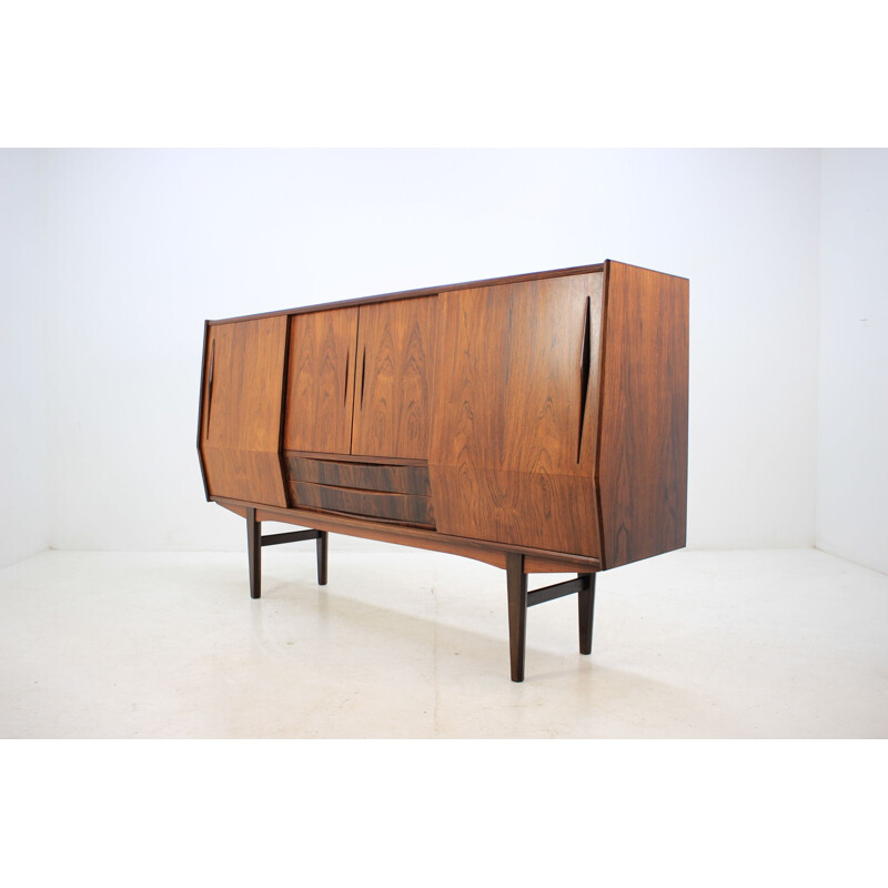 Vintage highboard in rosewood by E.W.Bach