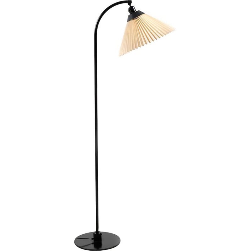 Vintage black floor lamp by Flemming Agger