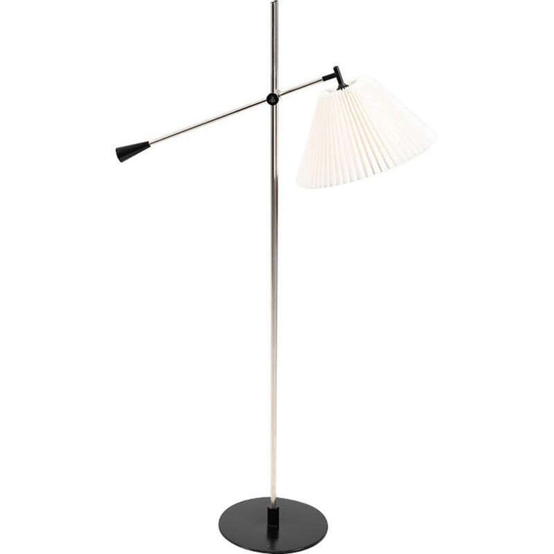 Vintage steel floor lamp by Christian Hvidt