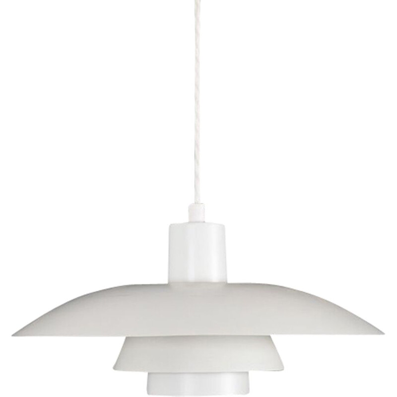 Suspension PH43 blanche par Poul Henningsen