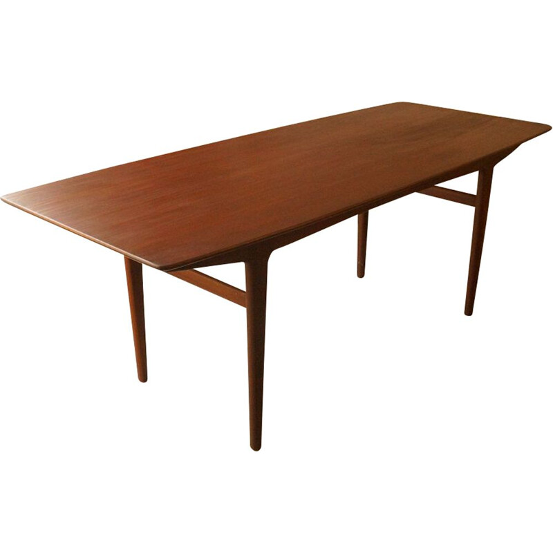 Scandinavian dining table in teak