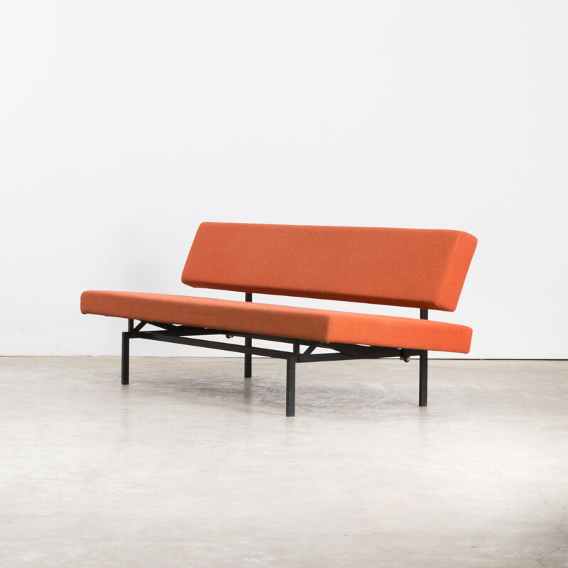 Vintage sofa orange, Gijs van der Sluis model 540