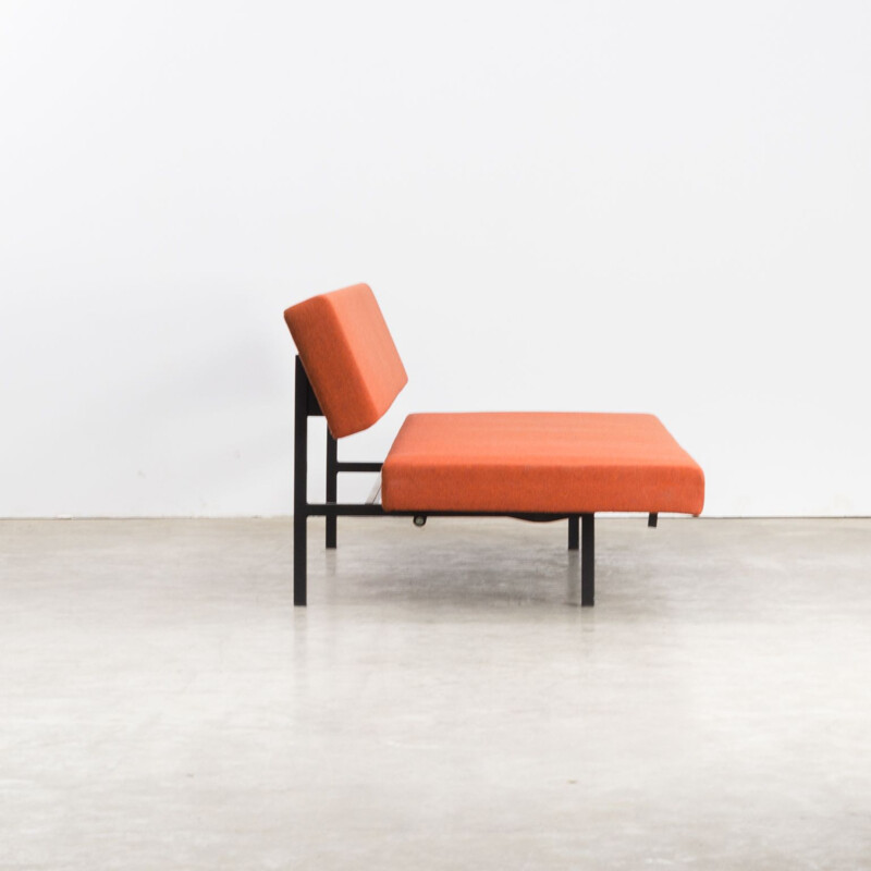 Vintage sofa orange, Gijs van der Sluis model 540