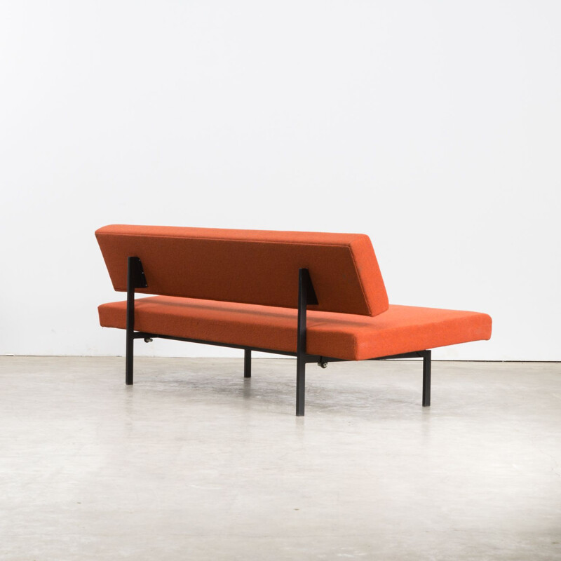 Vintage sofa orange, Gijs van der Sluis model 540