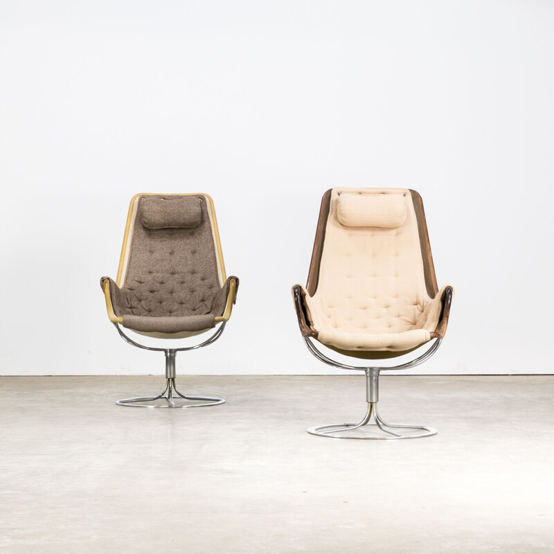 Pair of vintage armchairs by Bruno Mathsson "jetson" for Dux