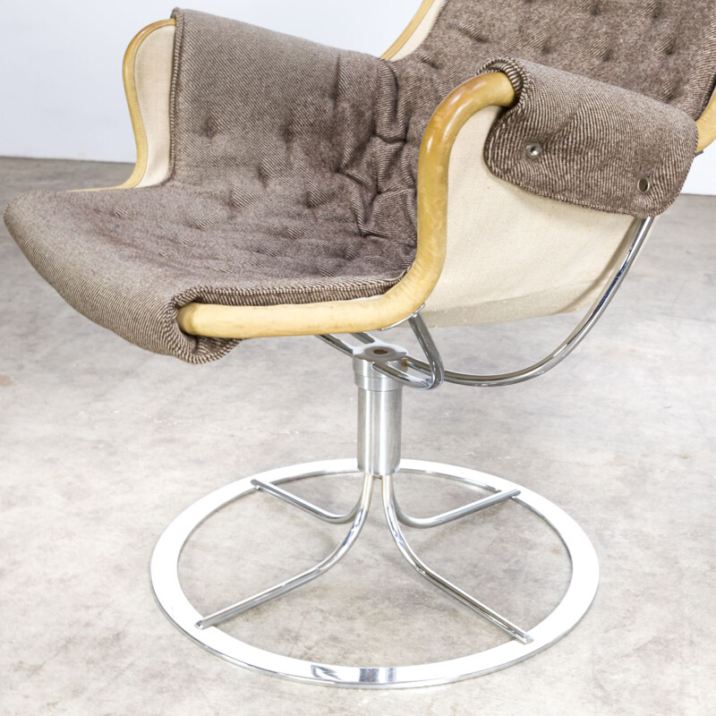Pair of vintage armchairs by Bruno Mathsson "jetson" for Dux