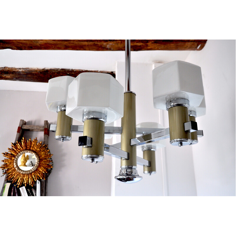 Vintage chandelier by Gaetano Sciolari