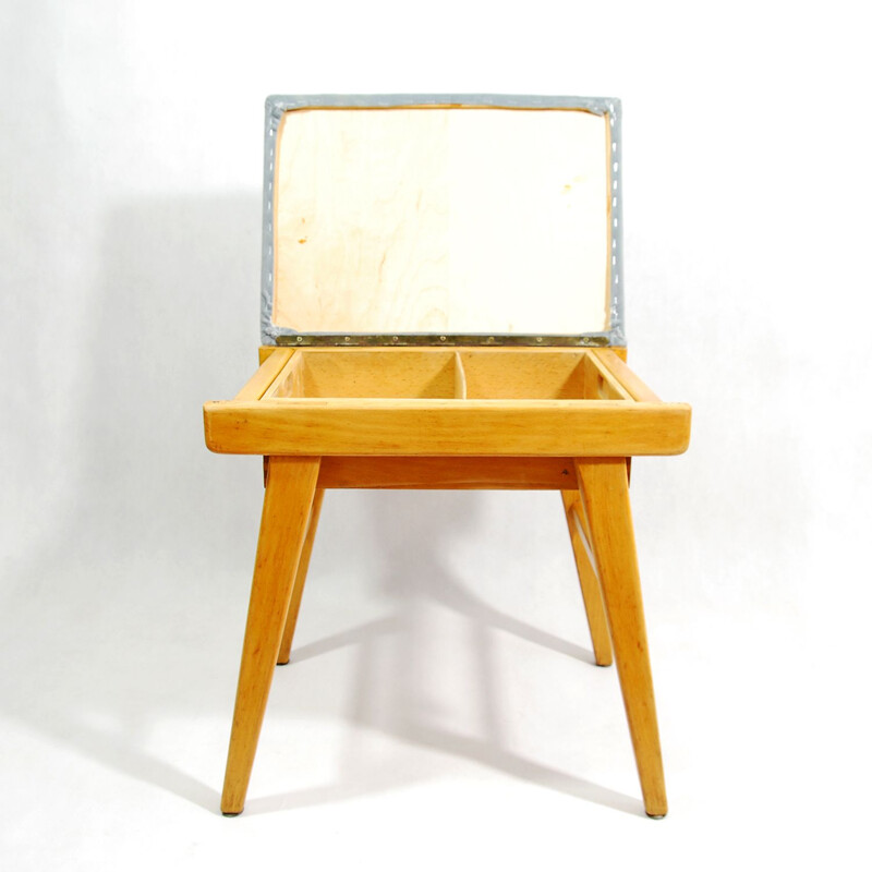 Vintage German stool with storage