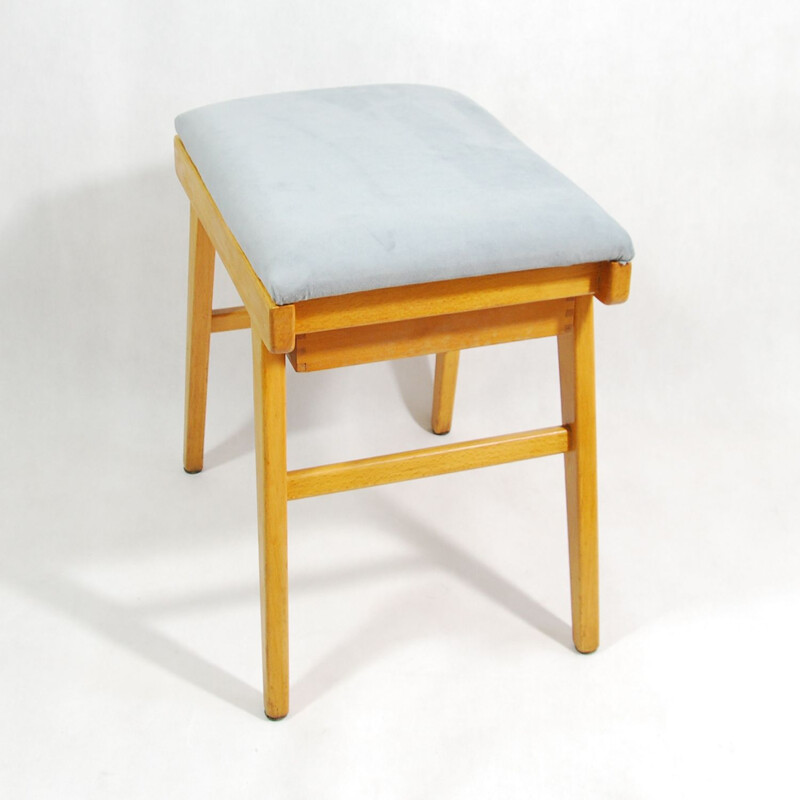 Tabouret vintage allemand avec rangement