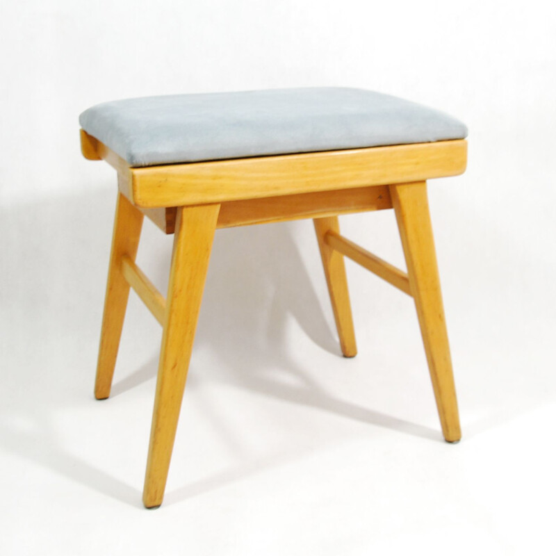 Vintage German stool with storage