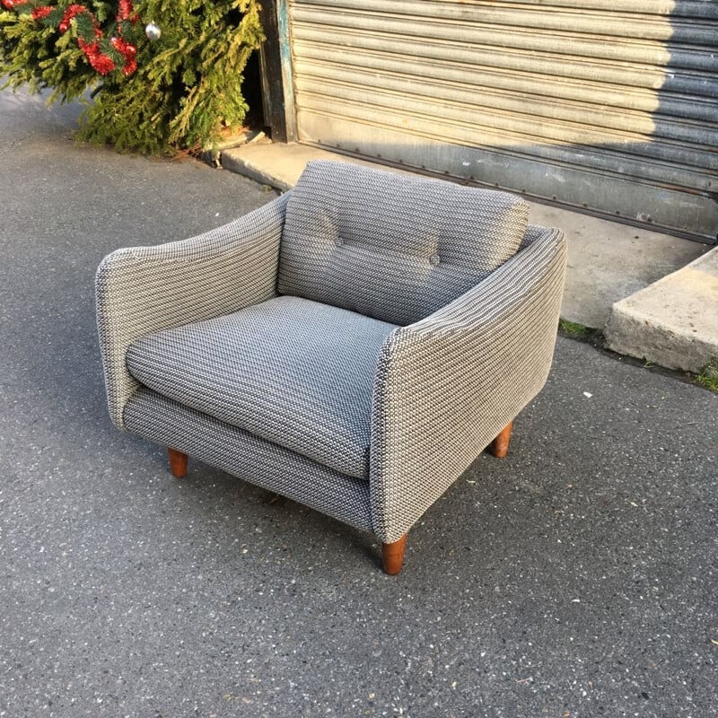 Set of vintage armchairs by Michel Mortier for Steiner, France