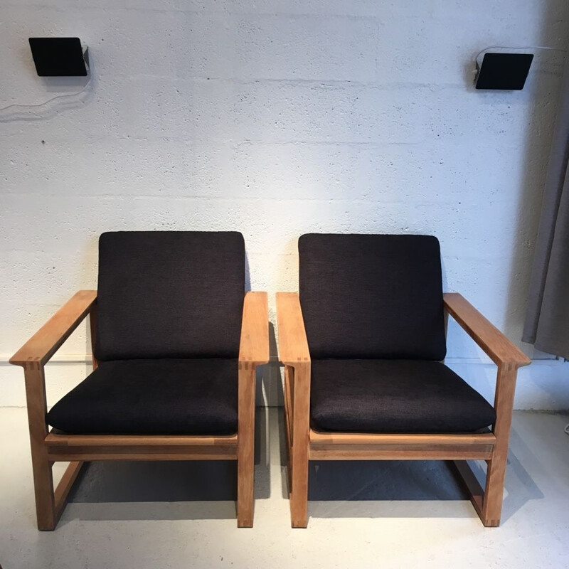 Pair of vintage armchairs model 191 by Borge Mogensen