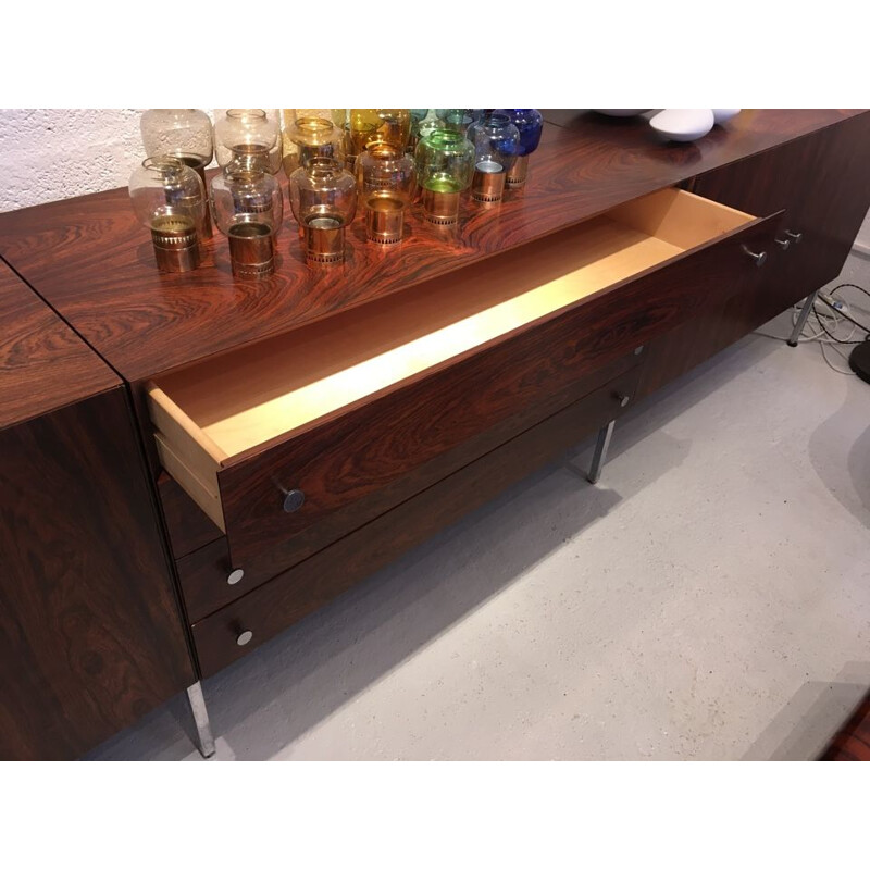 Vintage sideboard in rosewood by Poul Norreklit Sigurd Hansen edition circa 1960