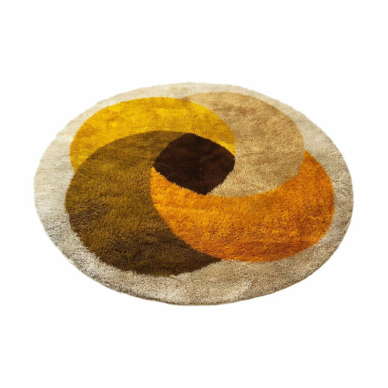 Vintage rug by Desso in multicolour wool 1970