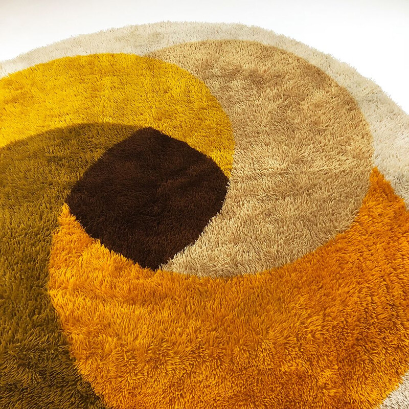 Tapis vintage par Desso en laine multicolore 1970