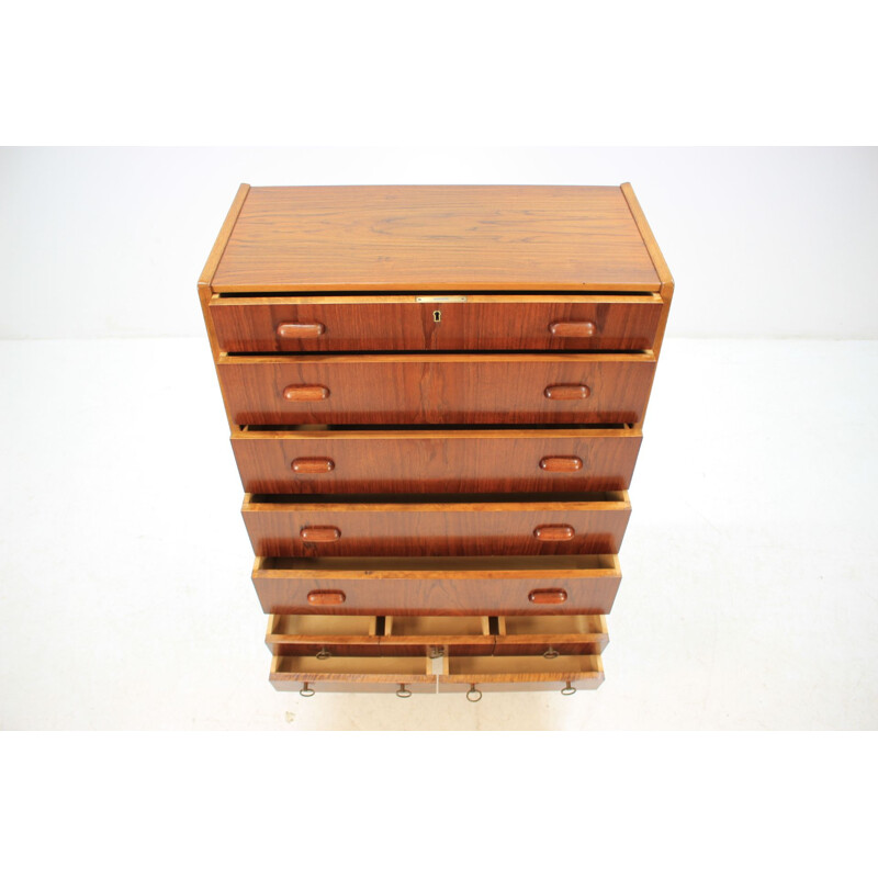 Vintage danish teak chest of drawers 1960