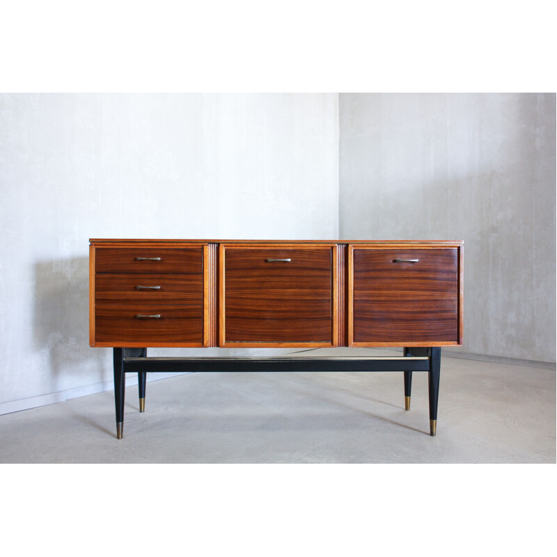 Vintage rosewood and beechwood sideboard for Stonehill 1950s