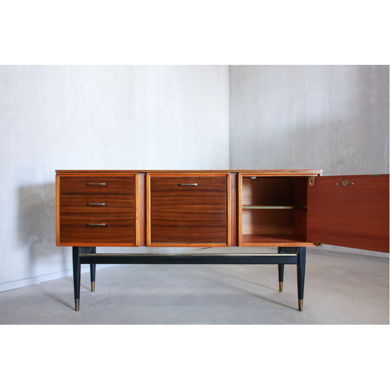 Vintage rosewood and beechwood sideboard for Stonehill 1950s