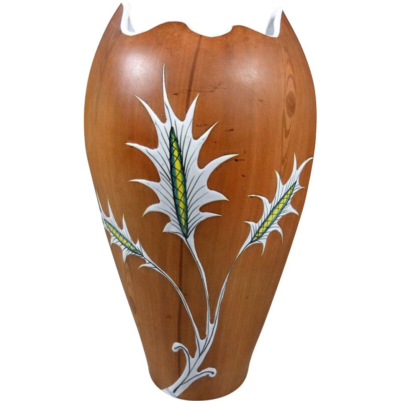 Vintage Vase botanical style of Fiamnia Italy