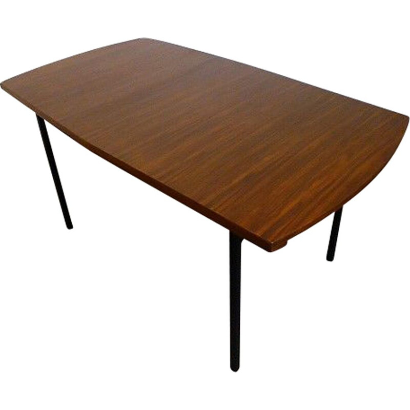 Table vintage moderniste en palissandre