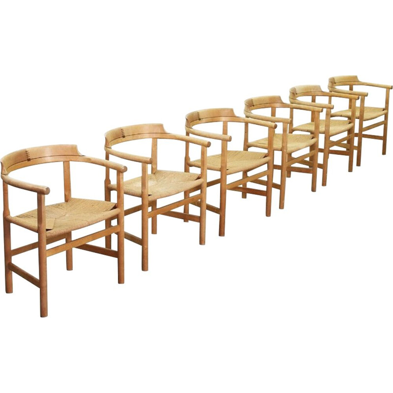 Ensemble de fauteuils vintage, modèle PP-62 par Wegner pour PP Møbler