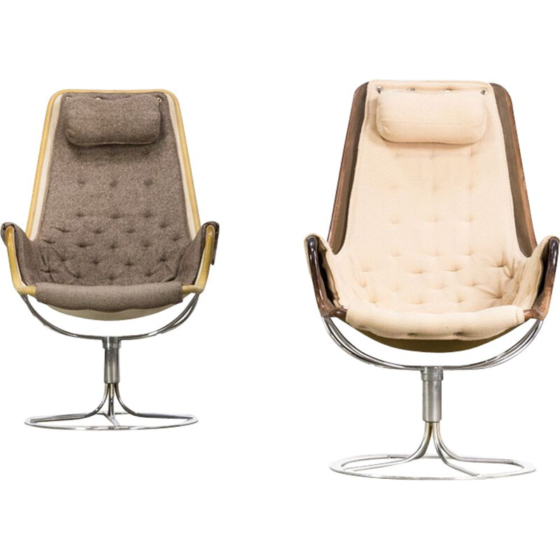 Pair of vintage armchairs by Bruno Mathsson "jetson" for Dux