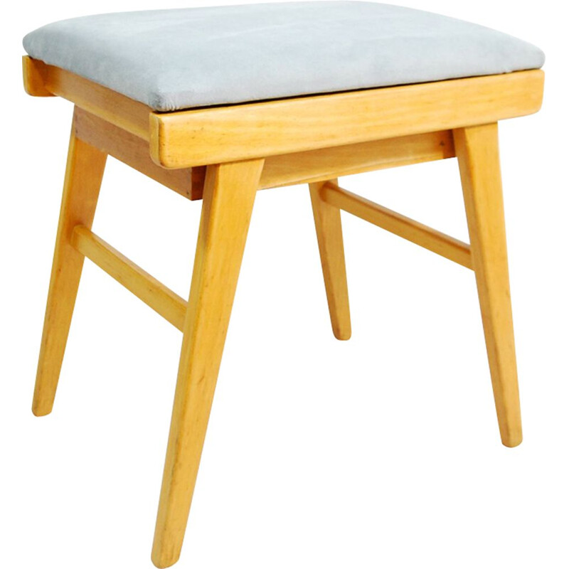 Vintage German stool with storage