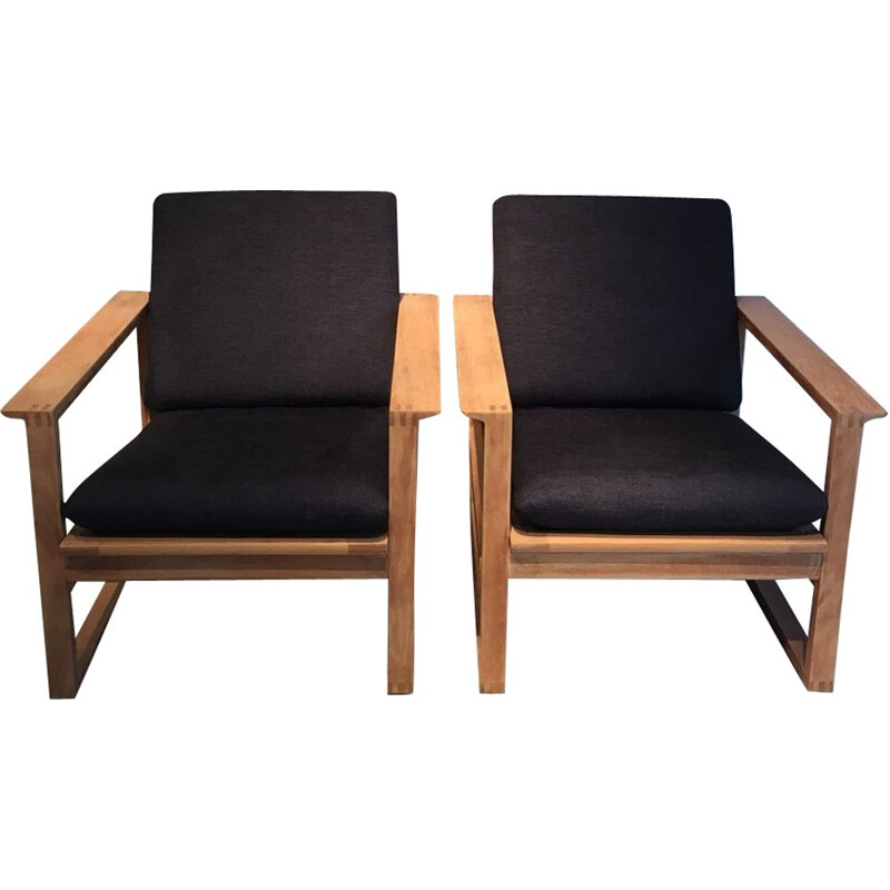 Pair of vintage armchairs model 191 by Borge Mogensen