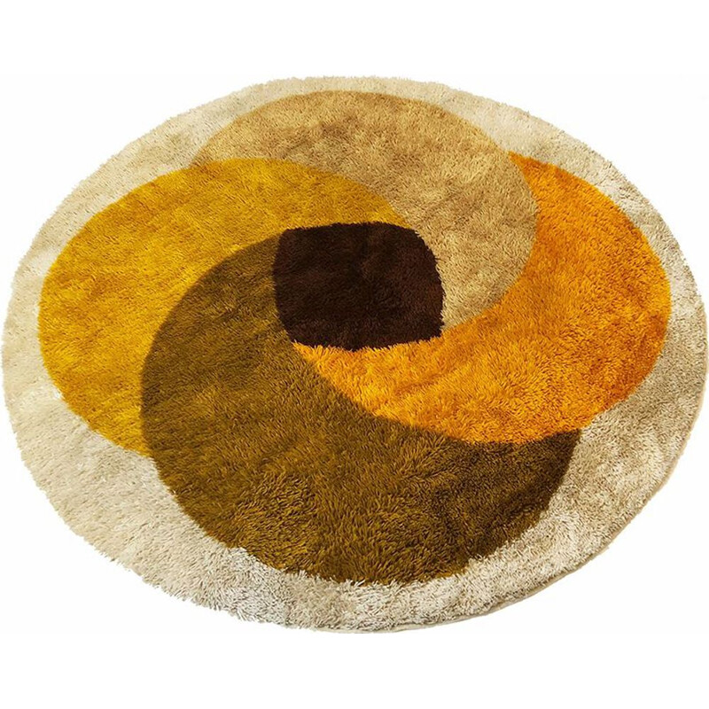 Vintage rug by Desso in multicolour wool 1970